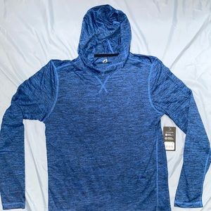 Alive Mens Longsleeve Hooded Active Workout Shirt